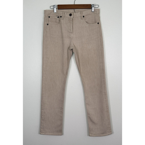 THE ROW Jeans Mid Rise Straight Leg Denim Luxury Preppy Timeless Classic USA